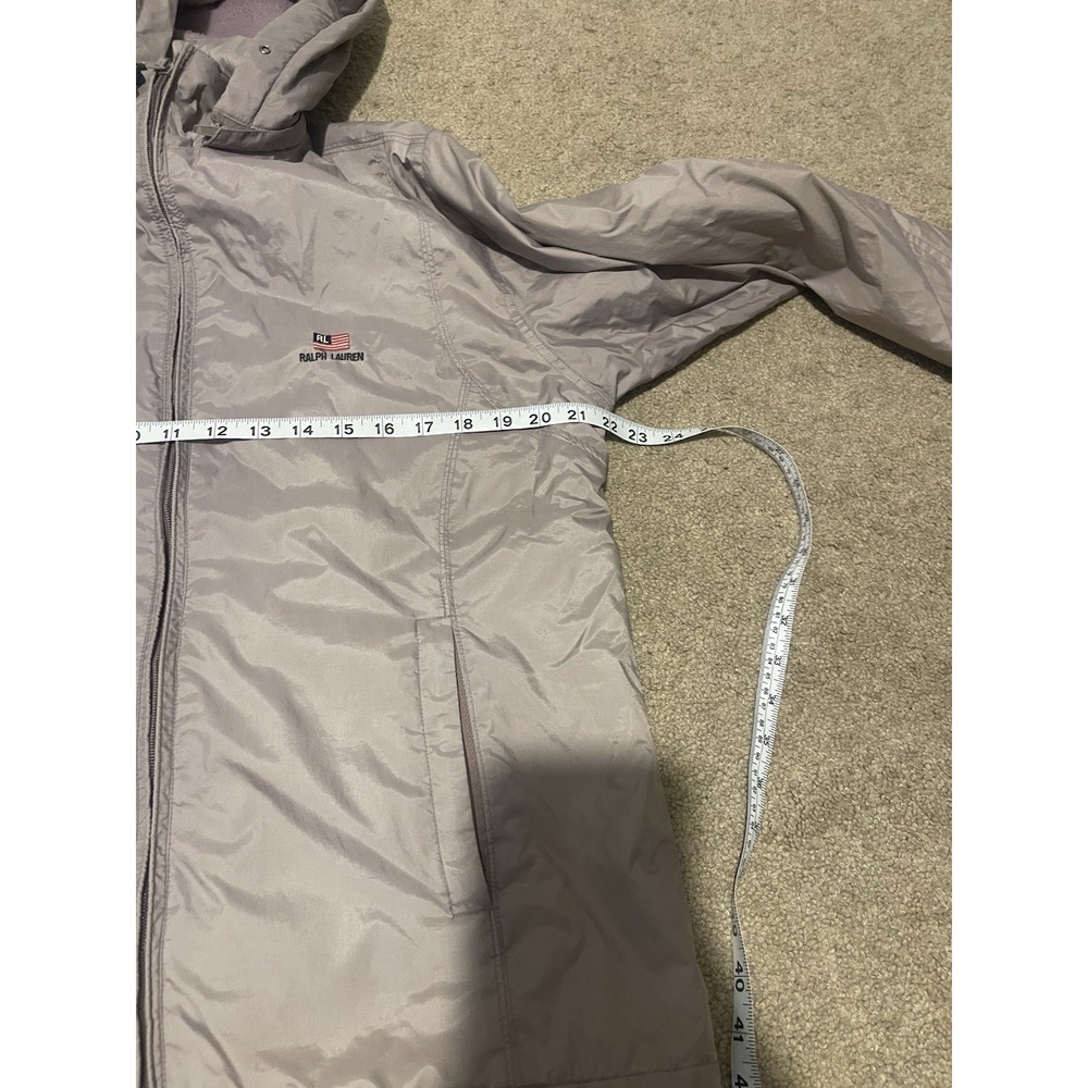 Polo Ralph Lauren Women's Windbreaker Fleece Line Size XL Light Purple - Picture 9 of 11